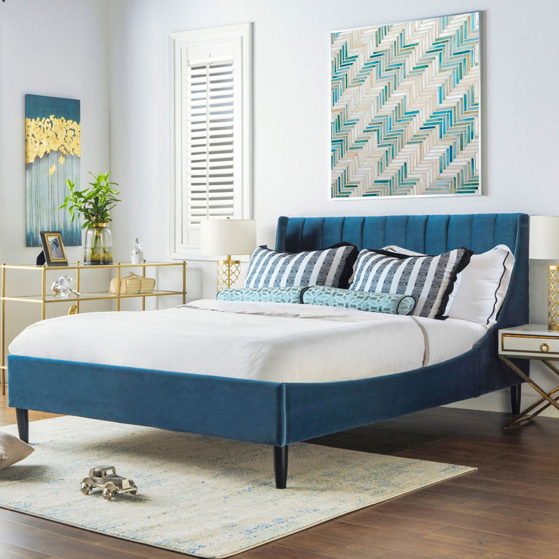 Aspen - Vertical Tufted Modern Headboard Platform Bed Set