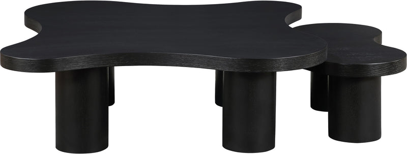 Cove - Oak Veneer And Solid Wood 2 Piece Coffee Table