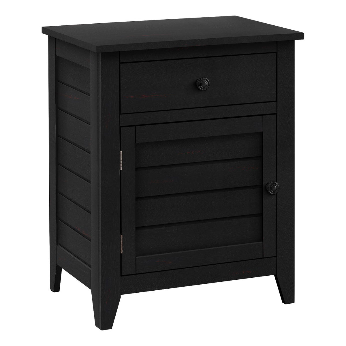 Accent Nightstand, Storage Drawer, Transitional