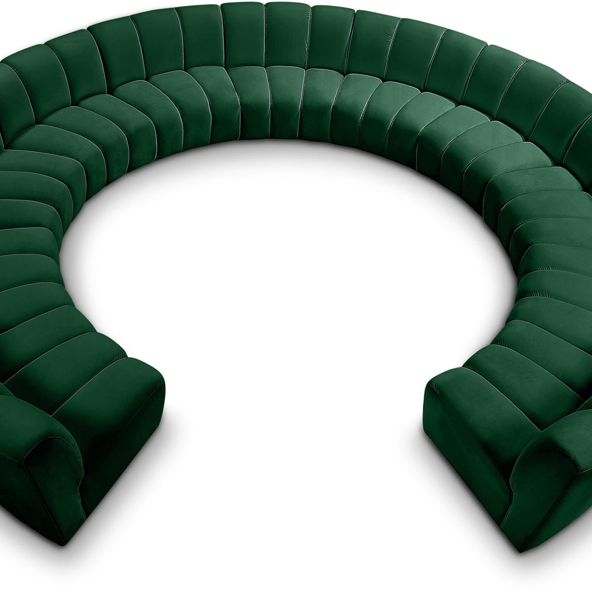 Infinity - 11 Piece Velvet Modular Sectional