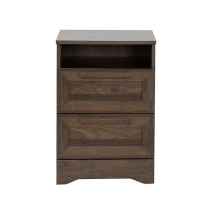 Broxon - Rustic Drawer Nightstand