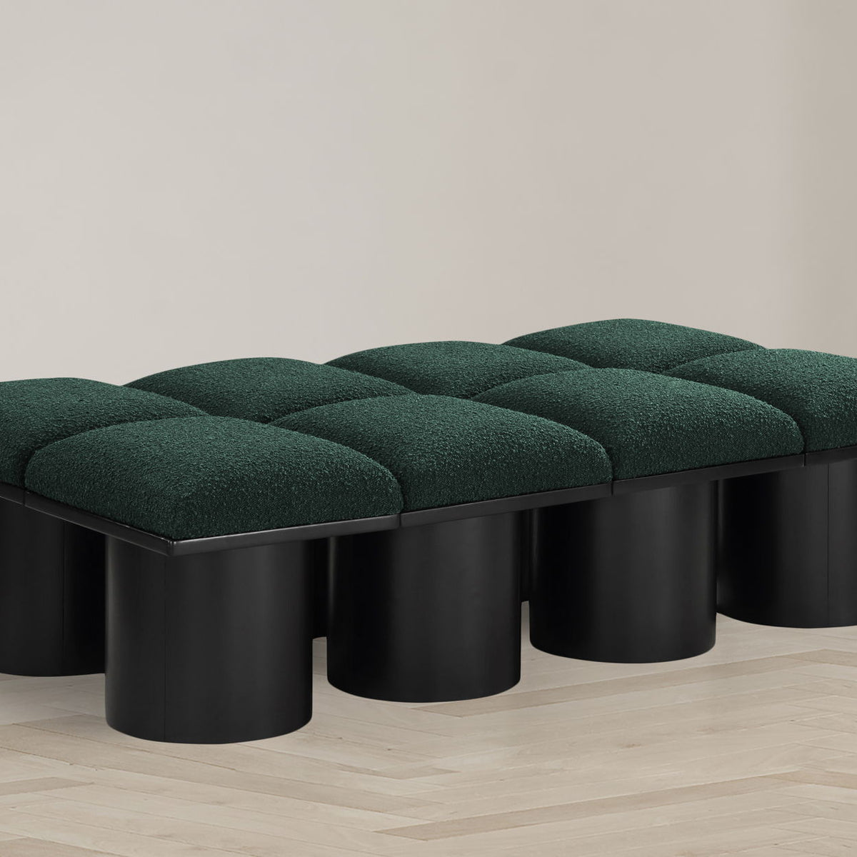 Pavilion - 8 Piece Modular Bench With Black Base