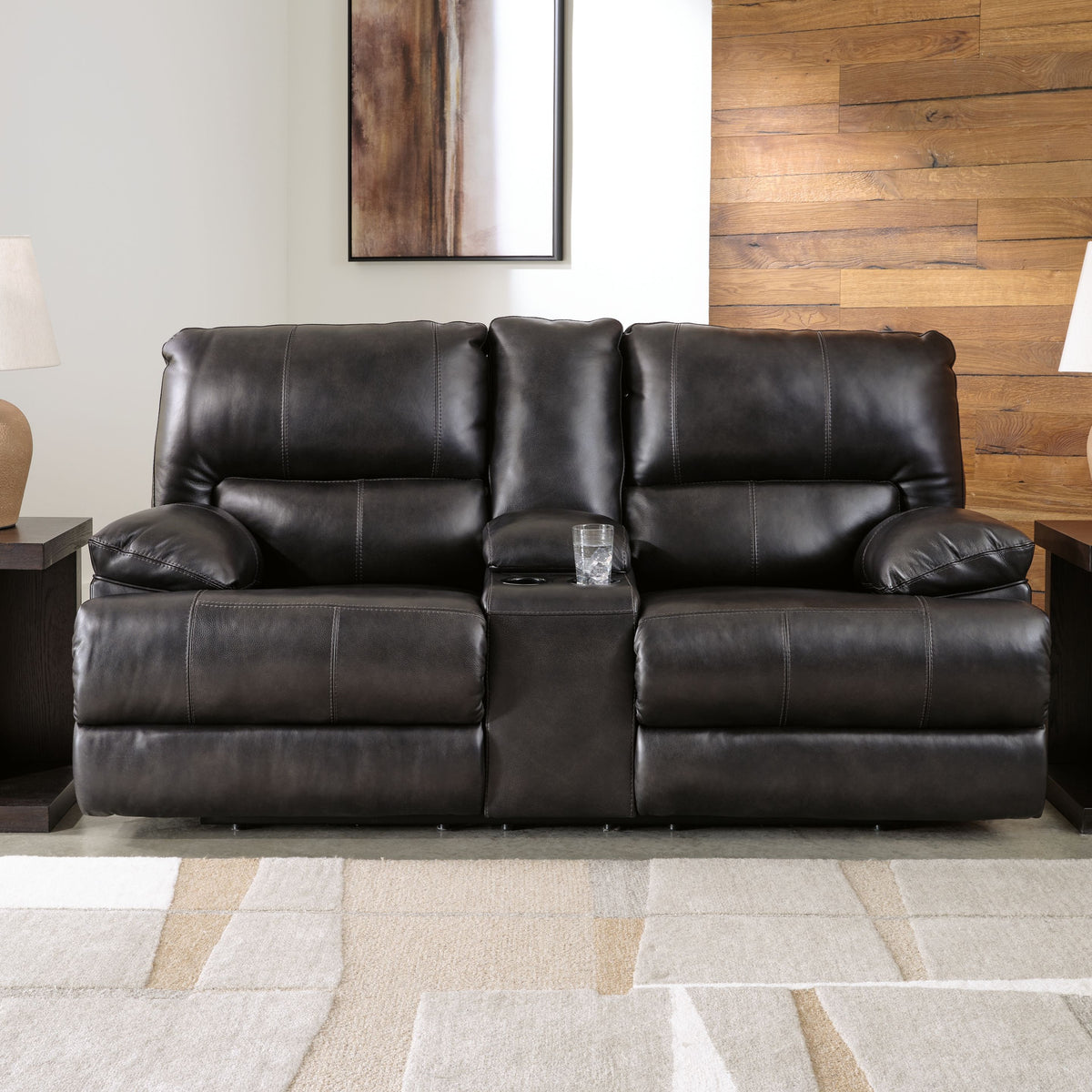 Mountainous - Eclipse - Power Reclining Loveseat With Console /Adj Headrest