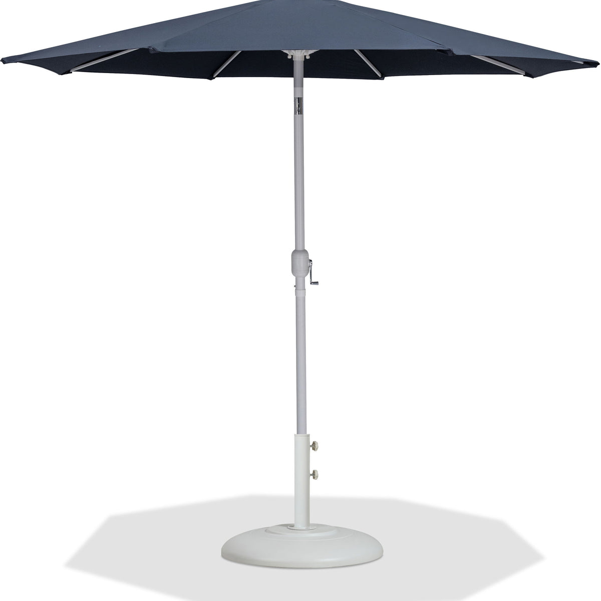 Fiji - Aluminum Patio Umbrella With Round White Base