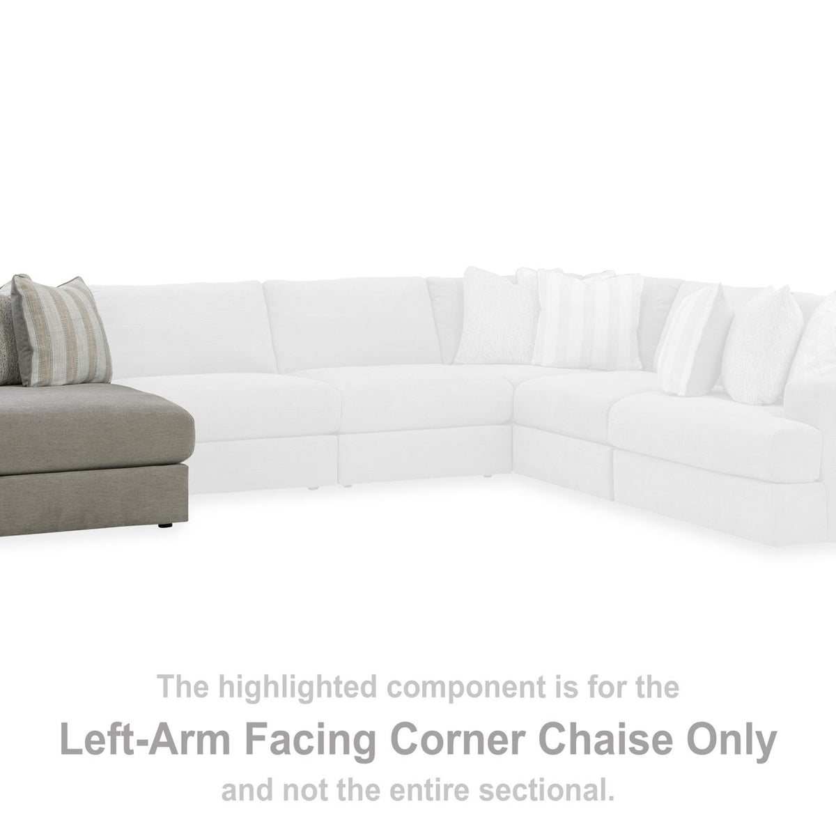 Avaliyah - Laf Corner Chaise - Ash