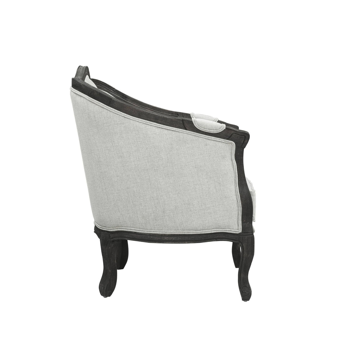 Samael - Sofa With 3 Pillows - Gray / Dark Brown