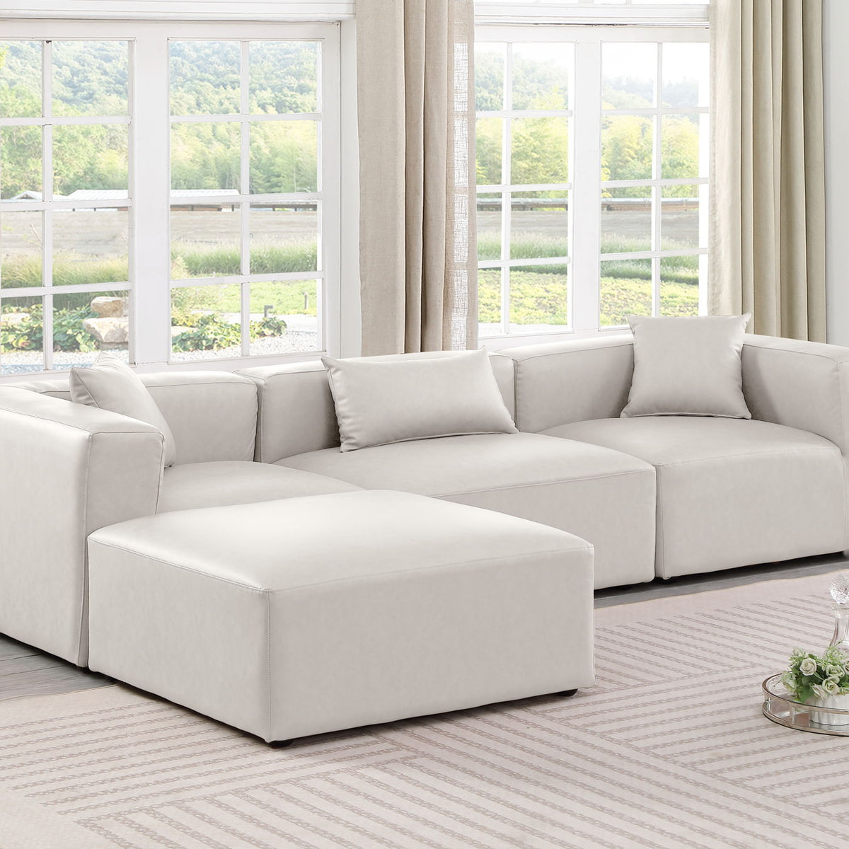 Cube - 4 Piece Modular Sectional With Chaise