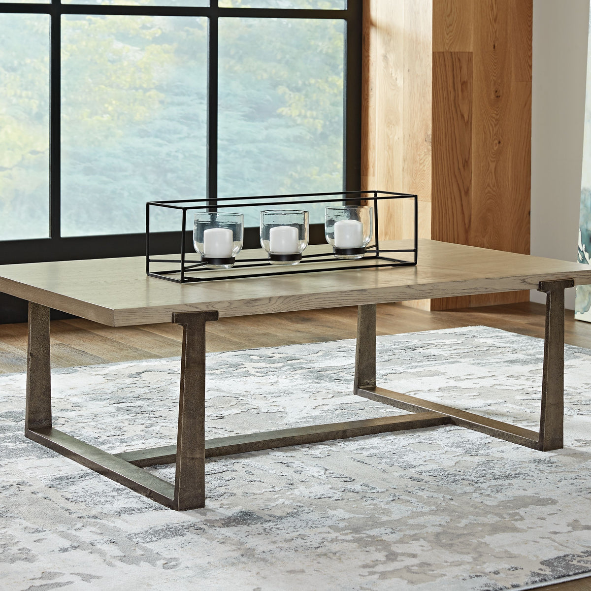 Dalenville - Rectangular Cocktail Table - Gray