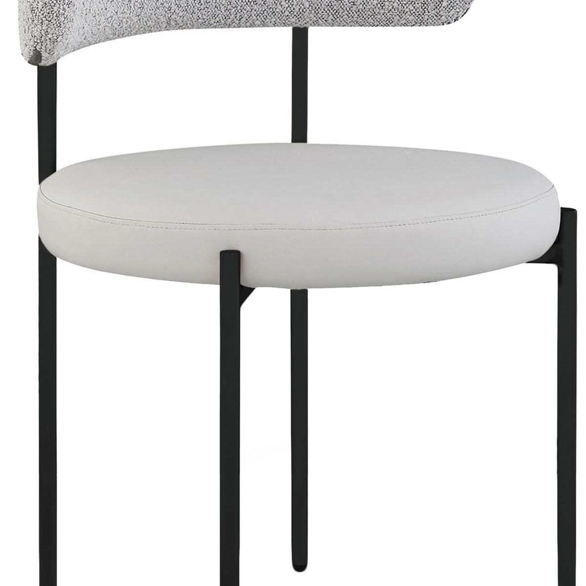 Beacon - Faux Leather Dining Chair With Black Legs (Set of 2)