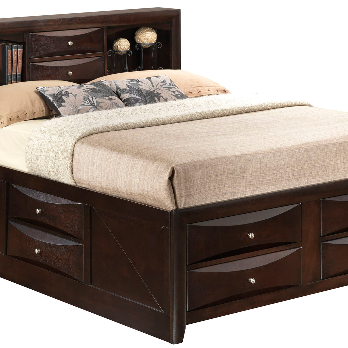 Marilla - Storage Bed With Bookcase Headboard