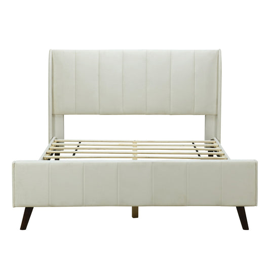 Upholstered Platform Bed Velvet