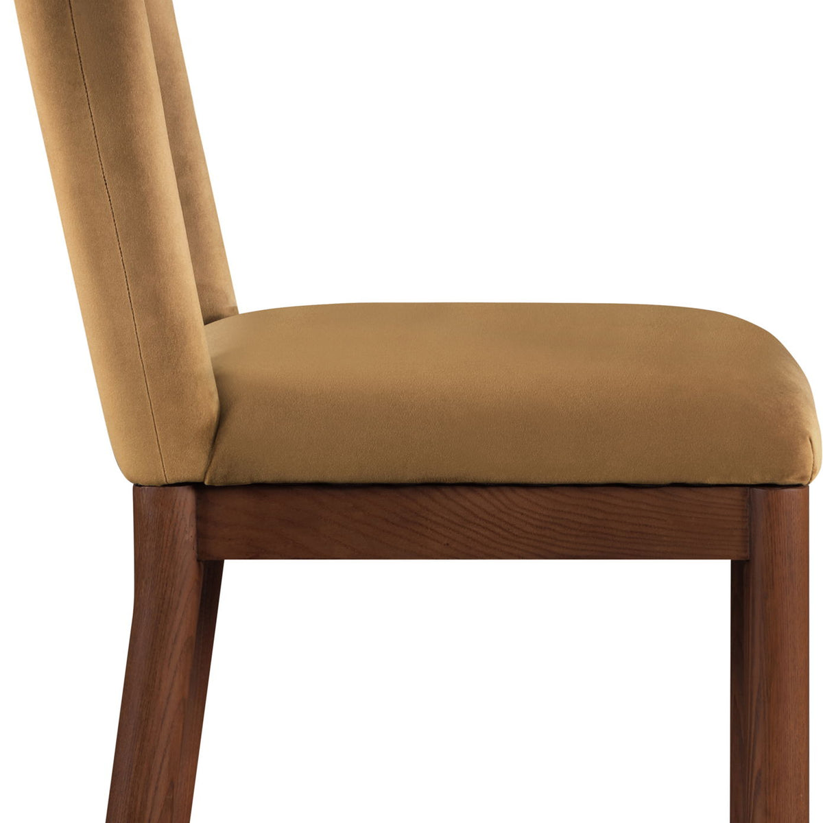 Conrad - Velvet Dining Chair With Brown Legs