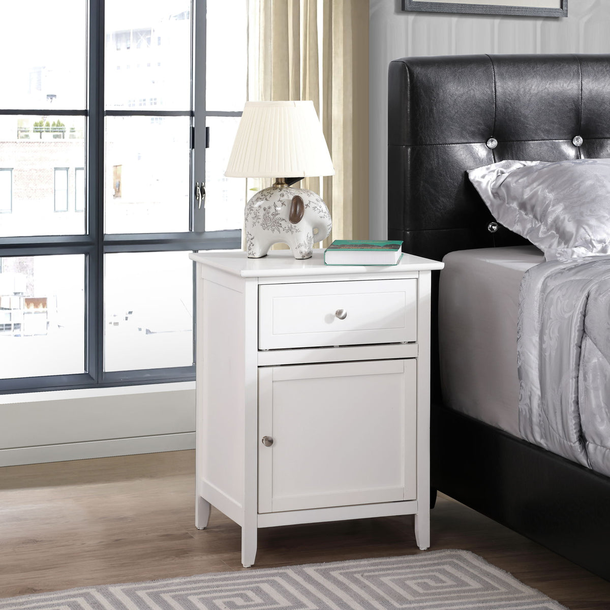 Izzy - 1 Drawer /1 Door Nightstand