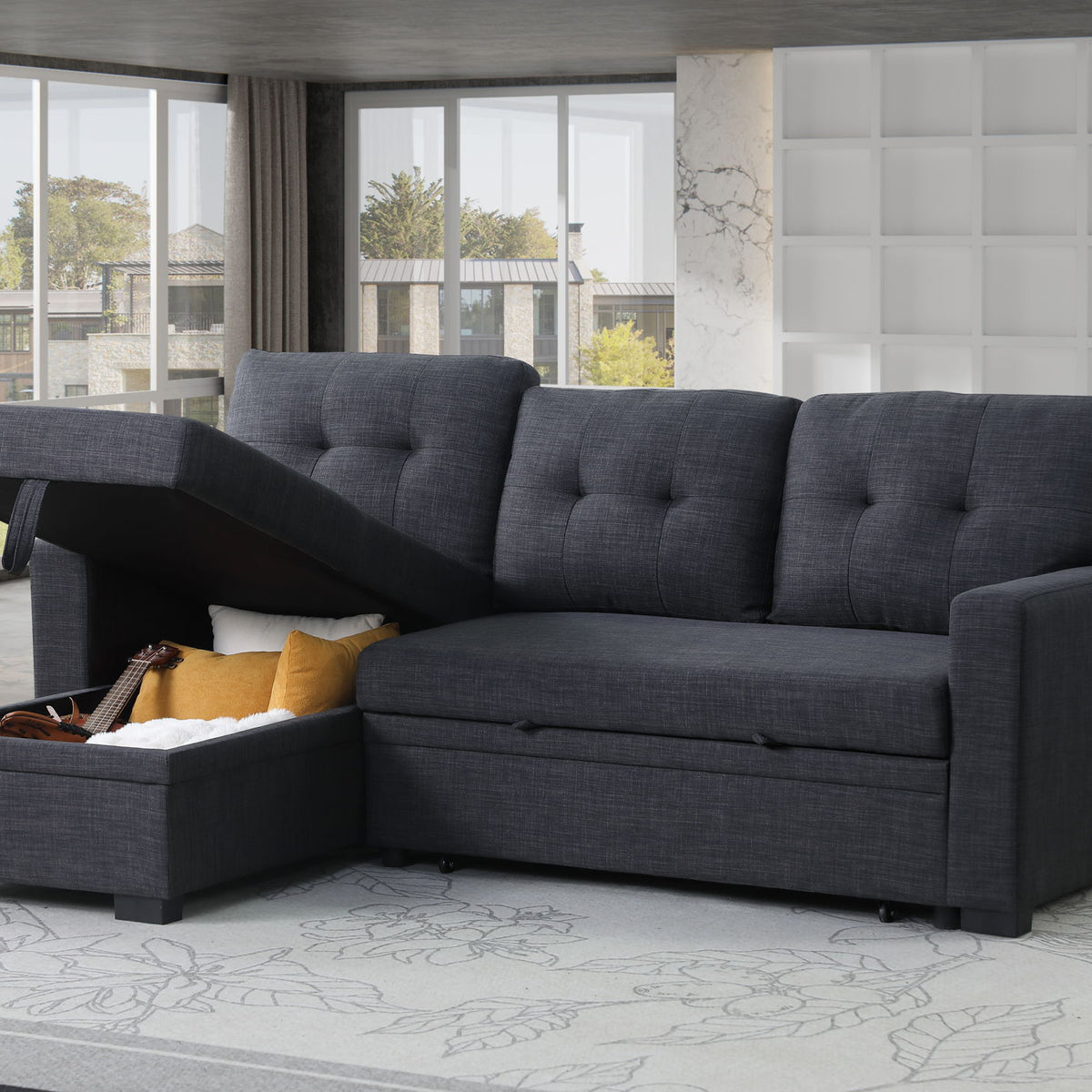 Elegant Storage Sofa