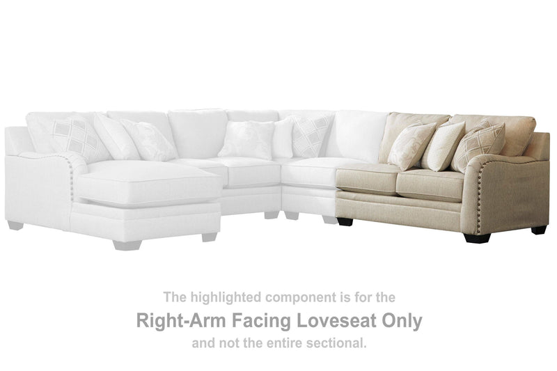 Luxora - RAF Loveseat - Bisque