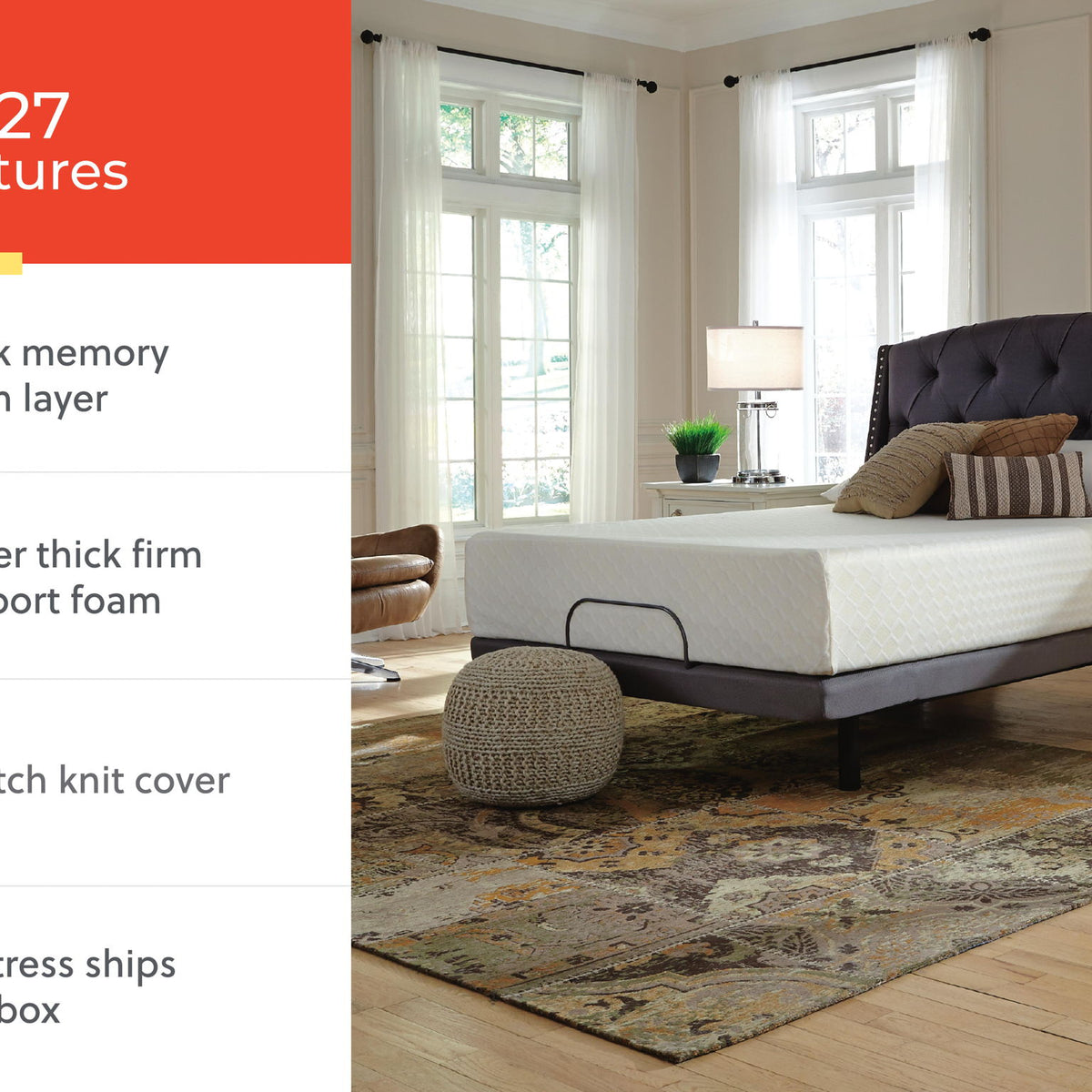 Chime 12 Inch Memory Foam - Memory Foam Mattress