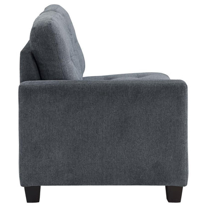 Georgina - Upholstered LAF Loveseat - Steel Gray