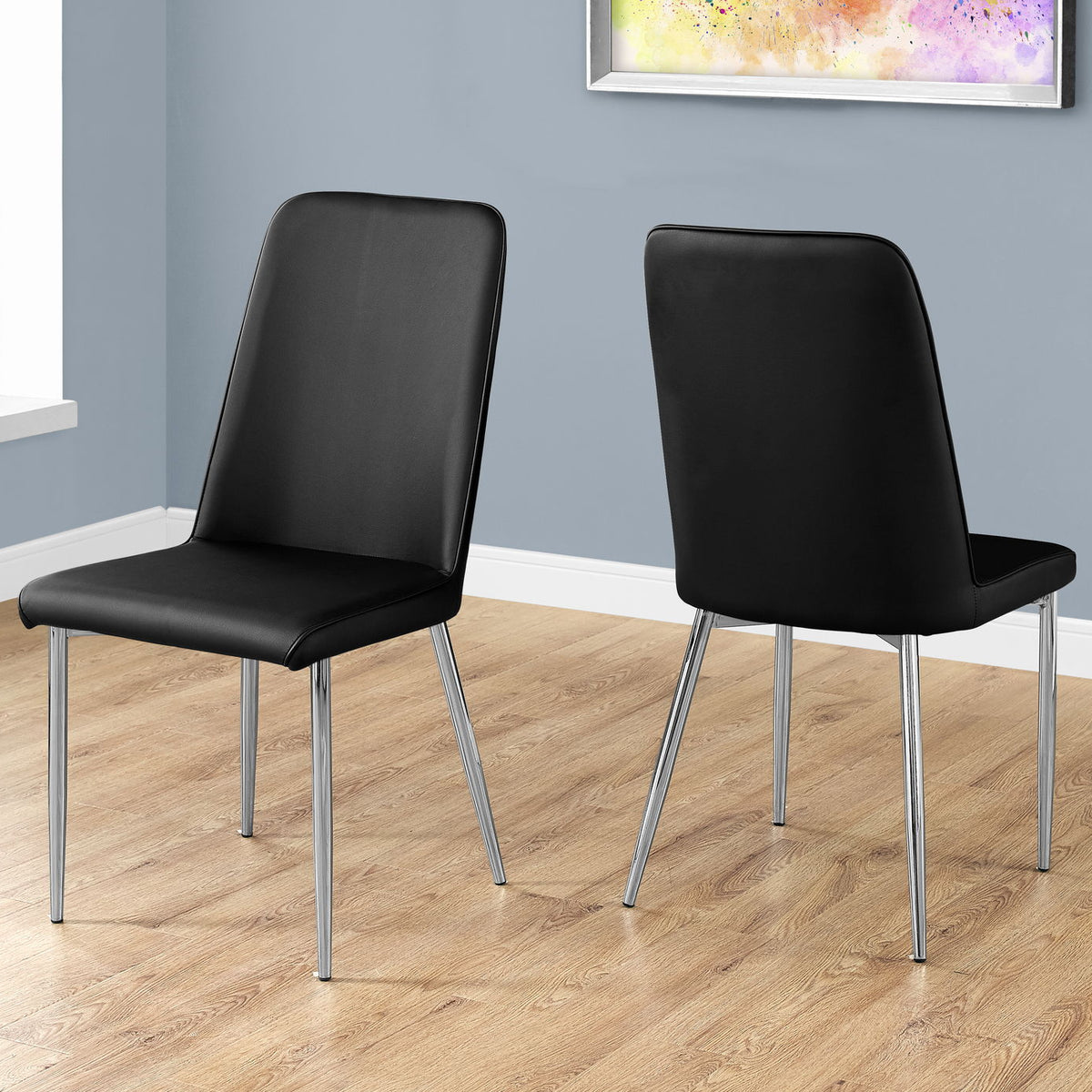 Dining Chair, Side, Upholstered For Dining Room, Contemporary (Set of 2)