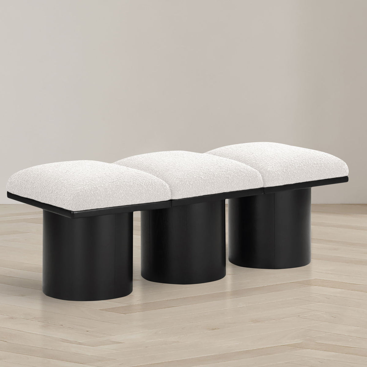 Pavilion - 3 Piece Modular Bench With Black Base