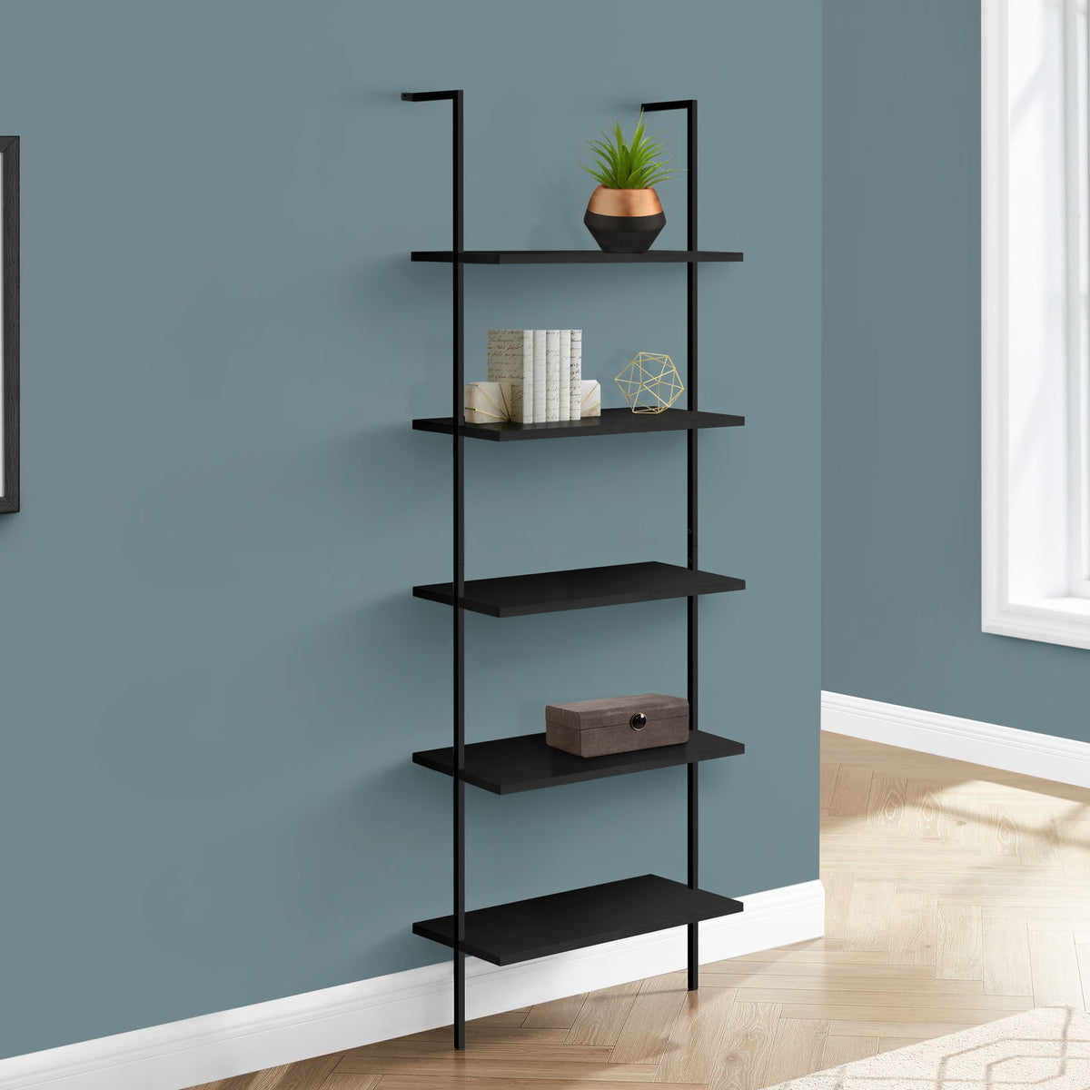 Etagere Bookcase Ladder 5 Tier For Office