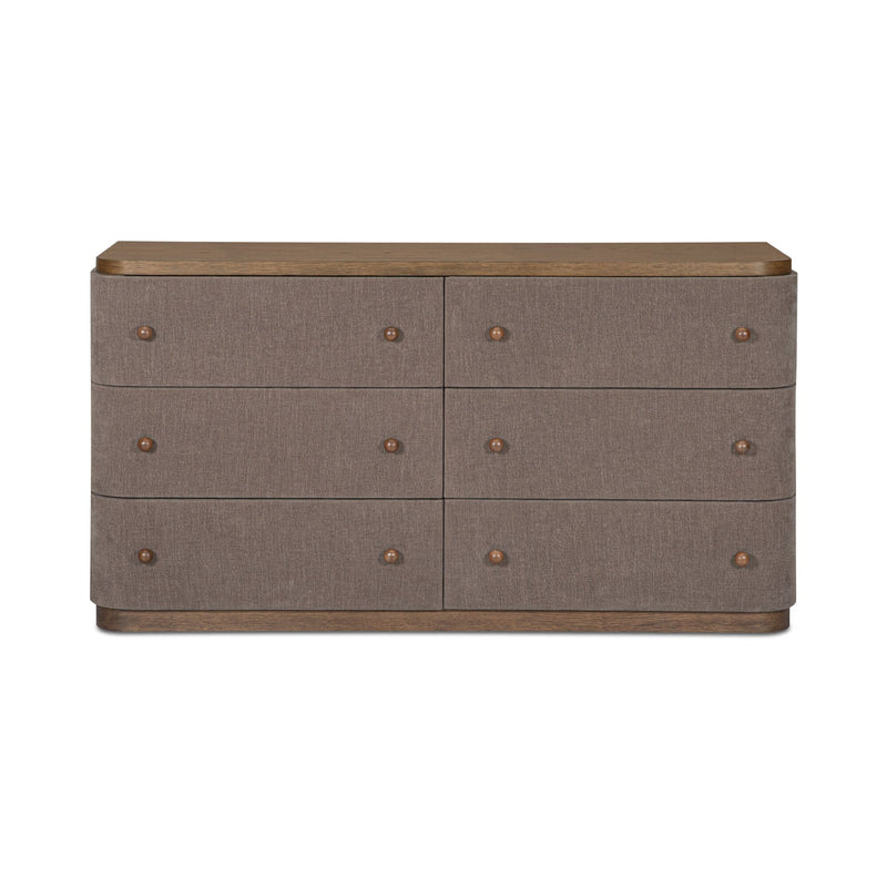 Simone - 6 Drawer Dresser - Brown
