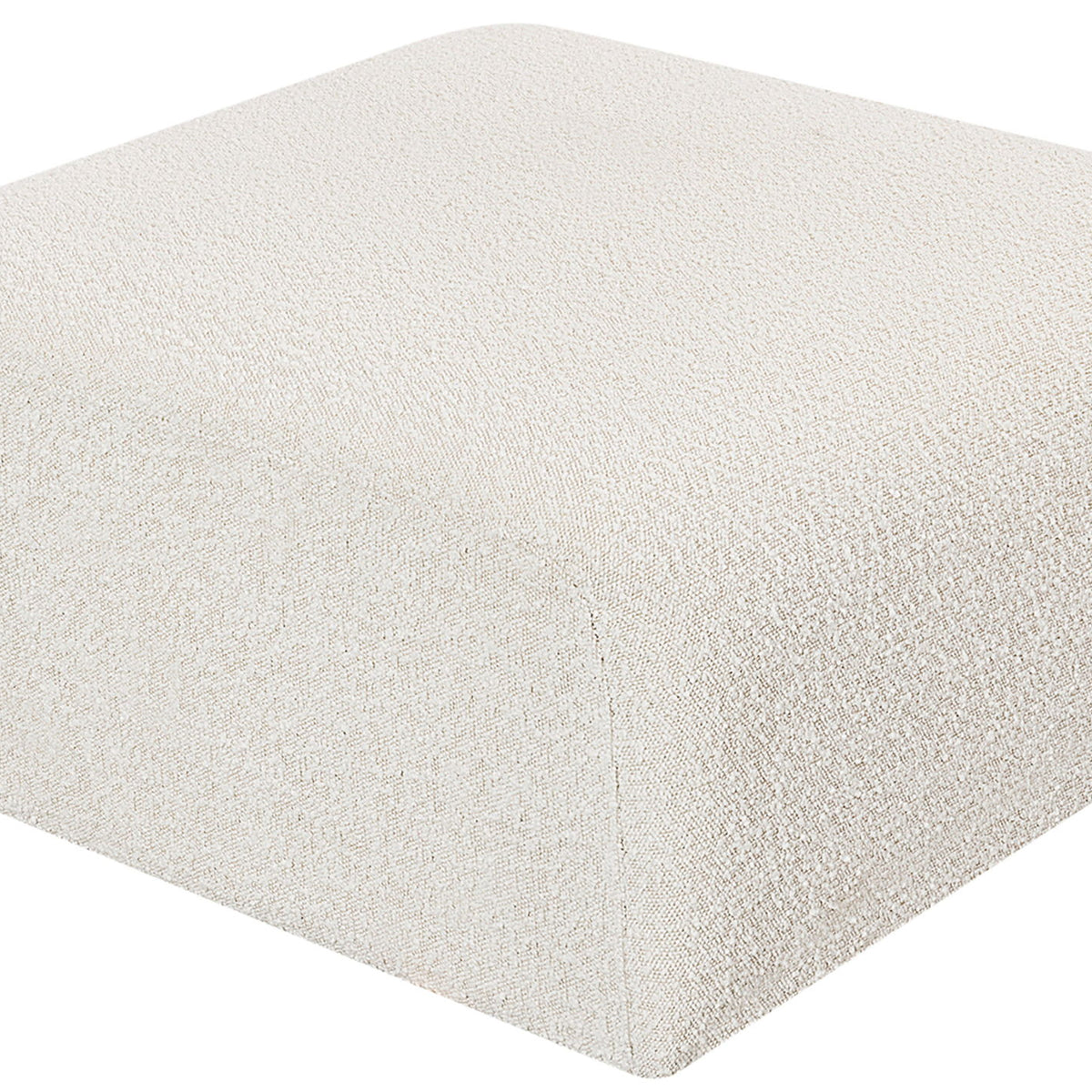 Arc - Boucle Fabric Ottoman