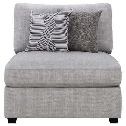 Cambria - Upholstered Armless Chair - Gray