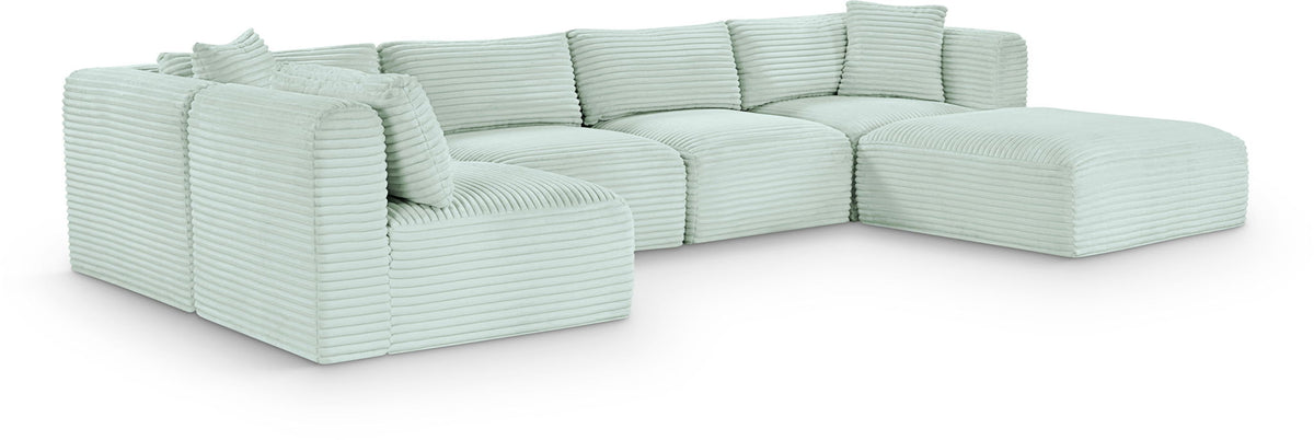 Shaggy - 6 Piece Modular U-Shaped Sectional