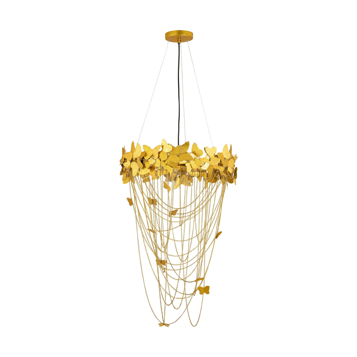 Butterfly - Chandelier - Gold