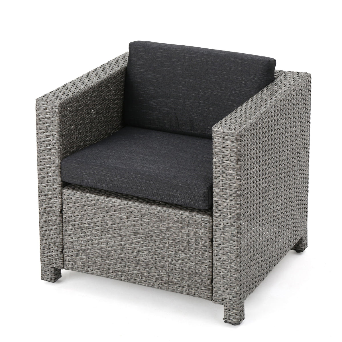 Stylish Outdoor Club Chair With Weather Resistant Cushions
