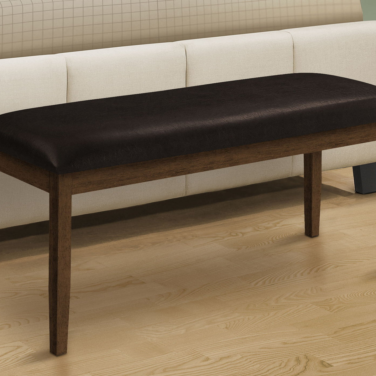 Bench, Rectangular, Hallway, Upholstered, Transitional