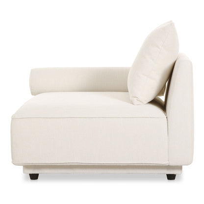 Rosello - Left Arm Facing Chair - White