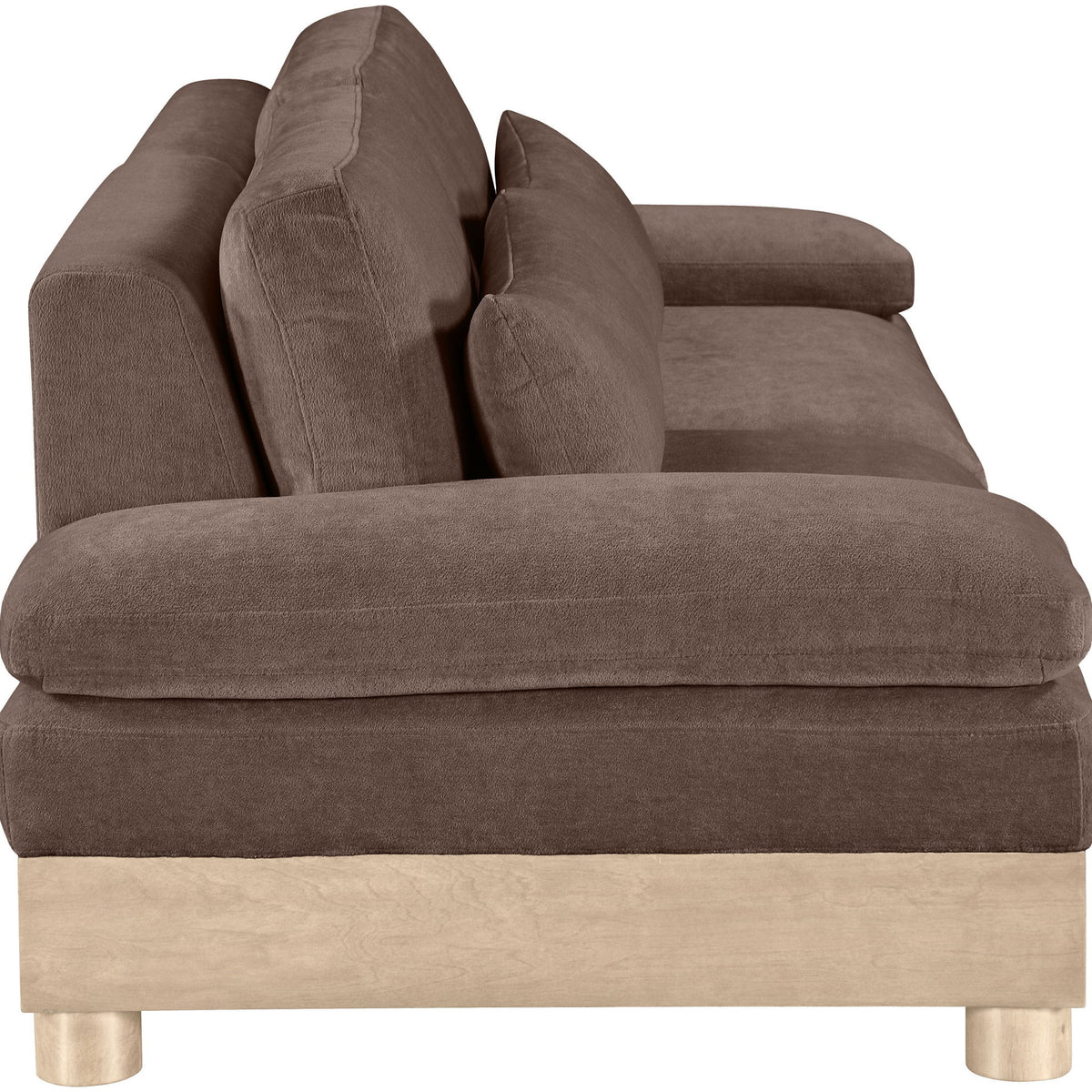 Turin - Chenille Fabric Upholstered Modular Sectional - Brown