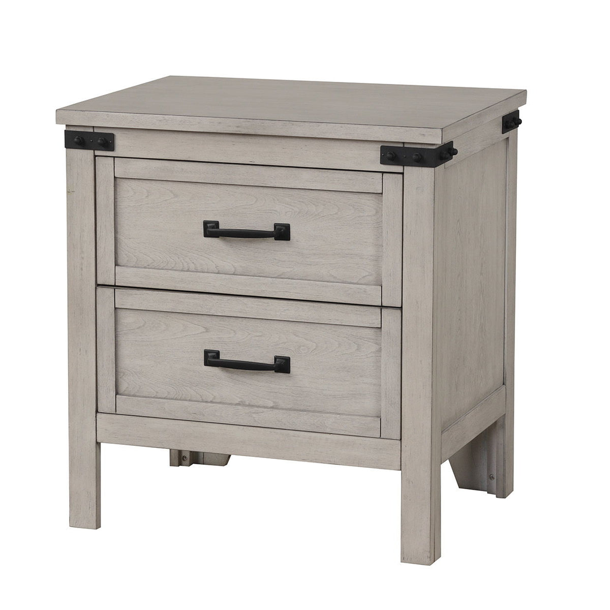 Alexandria - Nightstand, Mountain Mist Finish - Gray