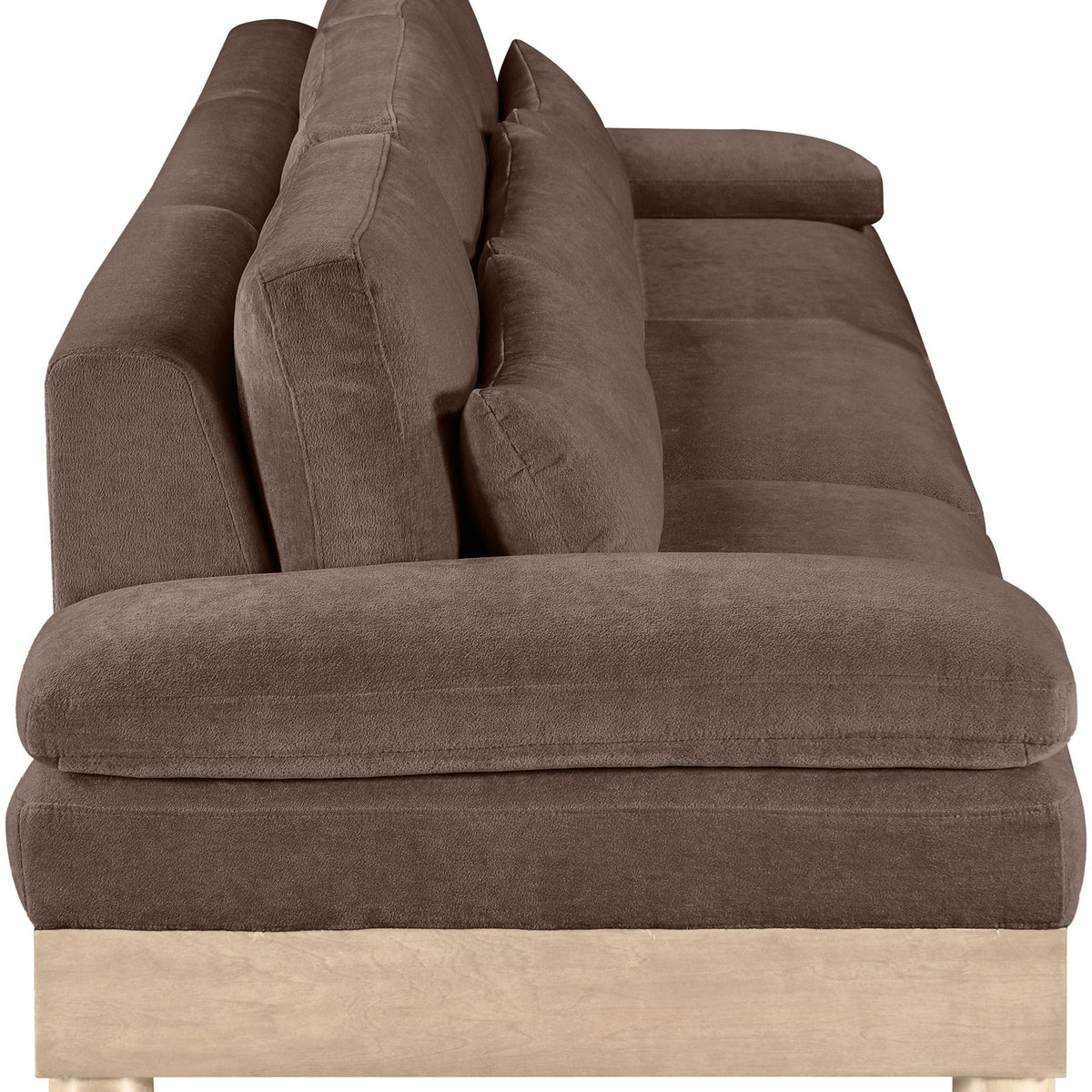 Turin - Chenille Fabric Upholstered Modular Sectional - Brown