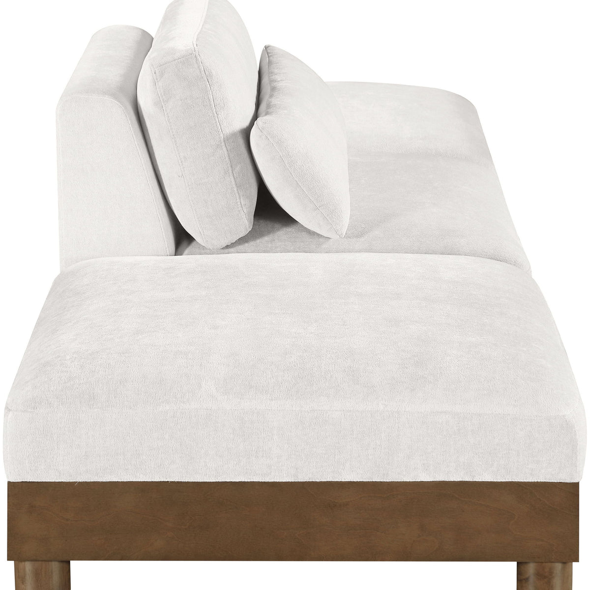 Turin - Chenille Fabric Upholstered Modular Sectional - Cream