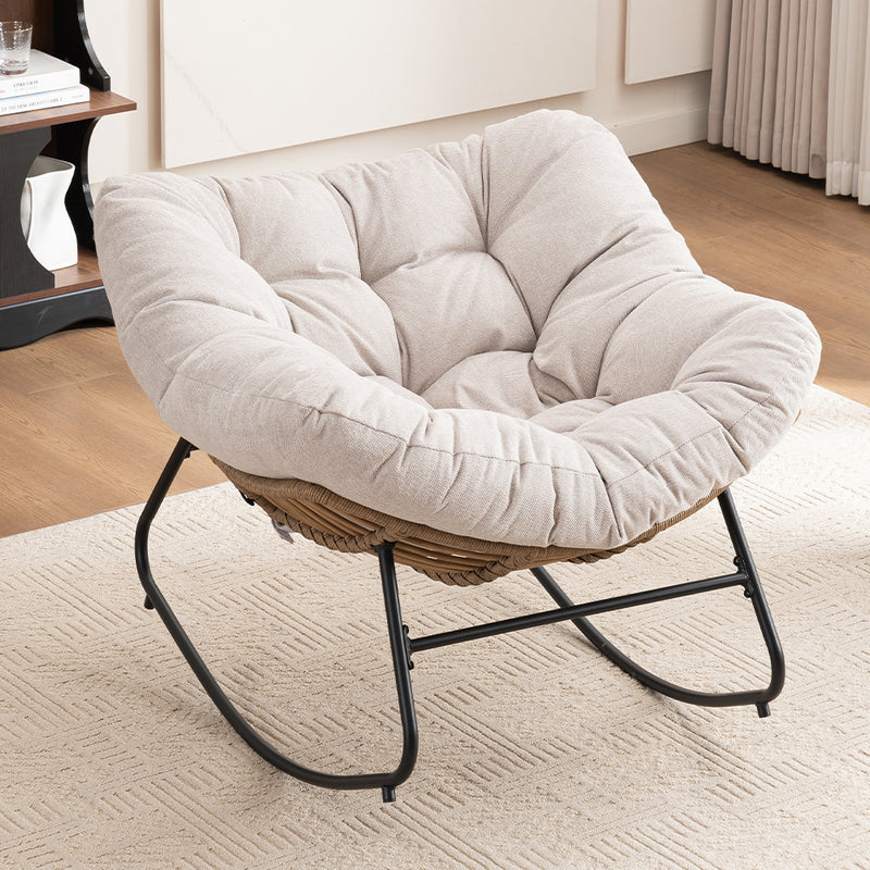 Modern Chenille Rocking Chair - Chenille