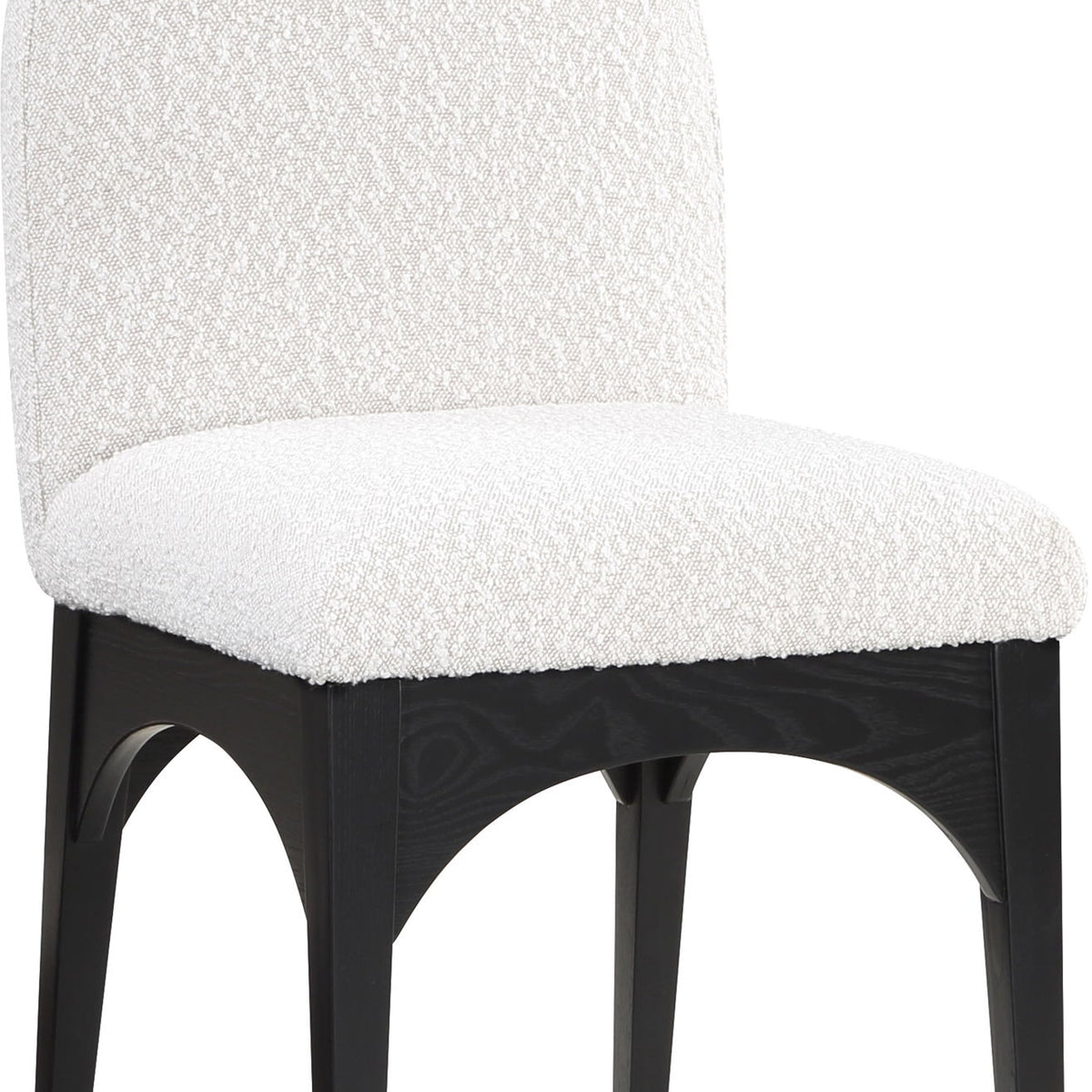 Waldorf - Boucle Dining Side Chair With Black Legs