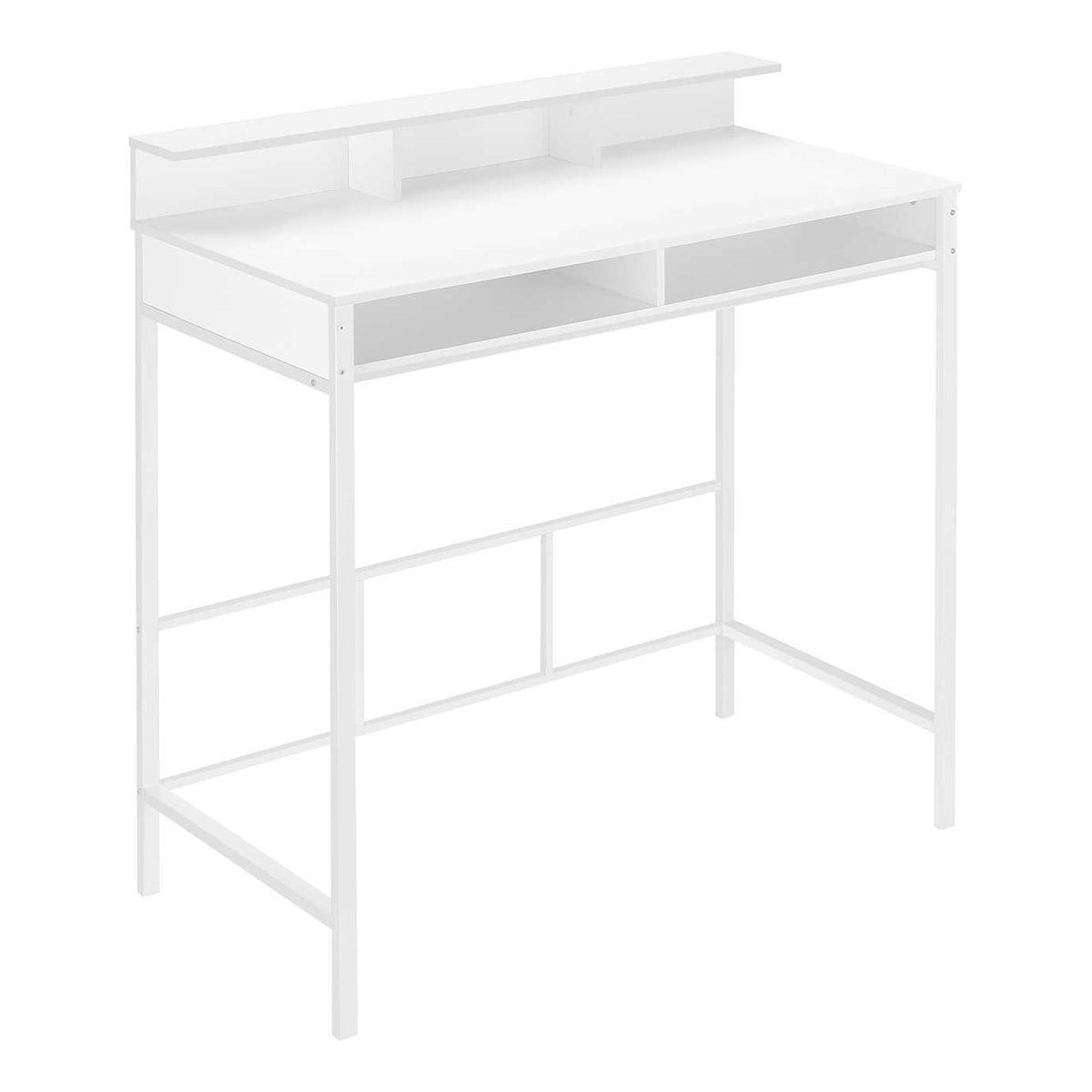 Computer Desk For Home Office, Standing, Storage Shelves, Laptop, Contemporary & Modern