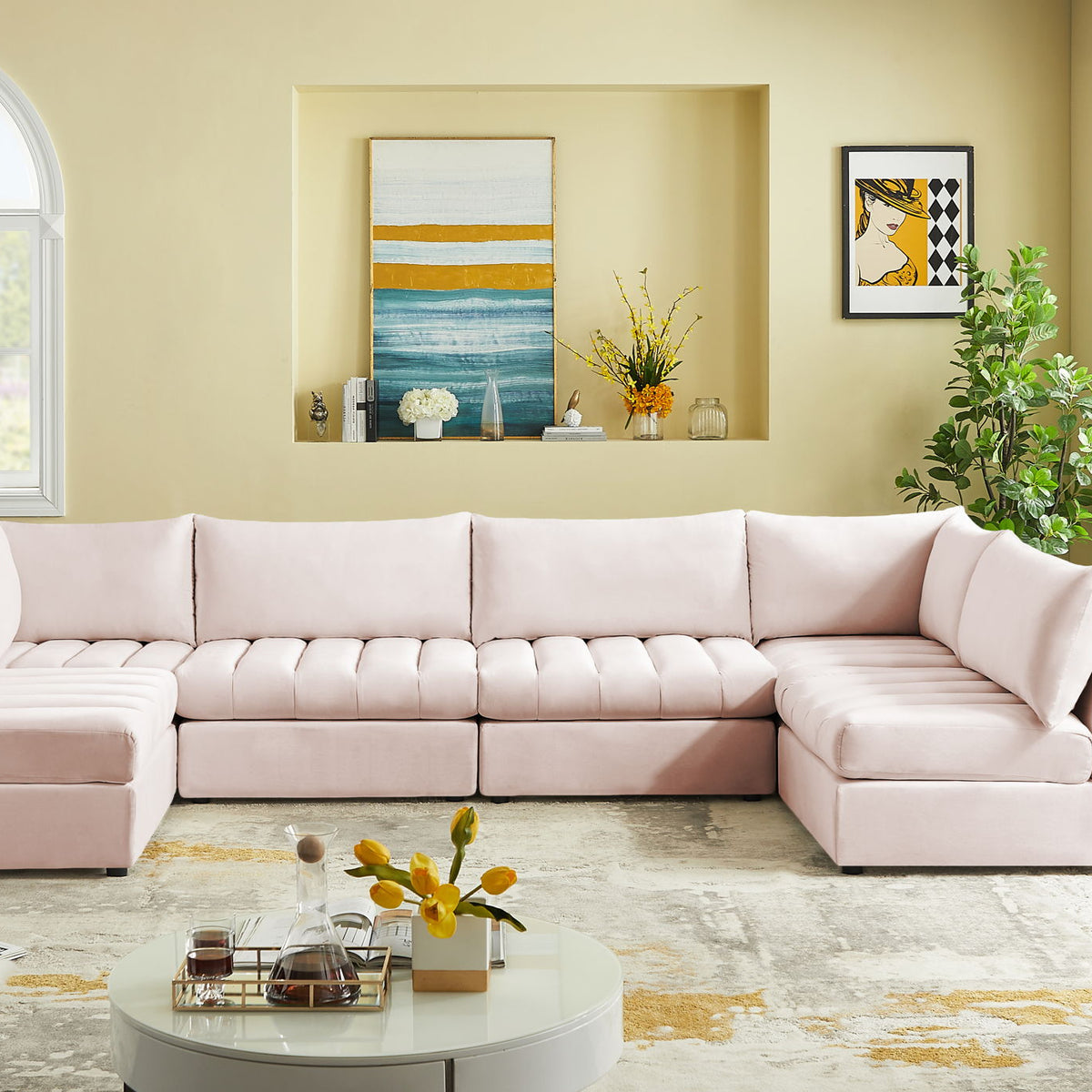 Jacob - Modular U-Shaped Sectional 6 Piece