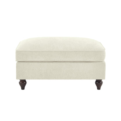 Chenille Ottoman - Beige Chenille