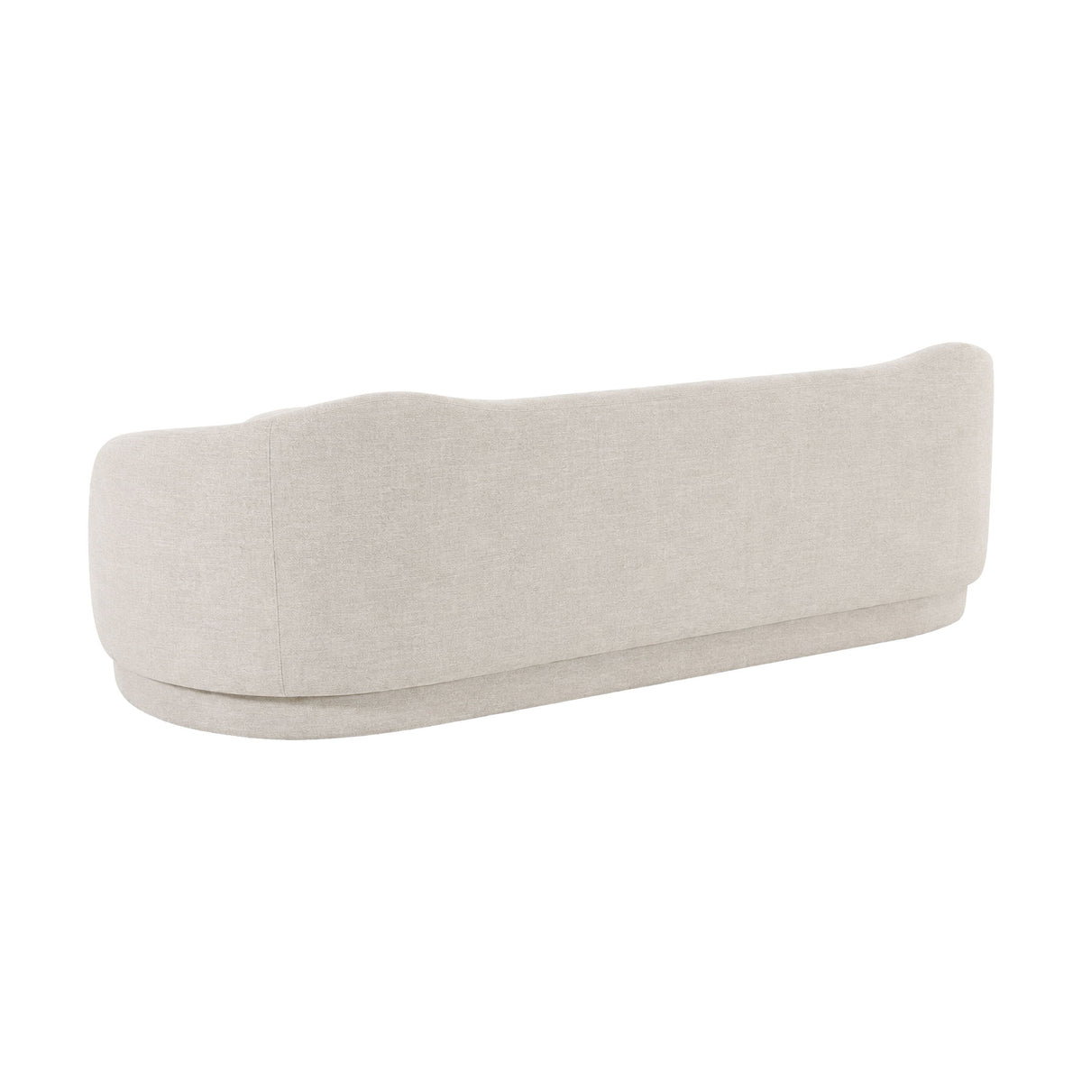 Light gray textured velvet sofa backrest and seat cushion