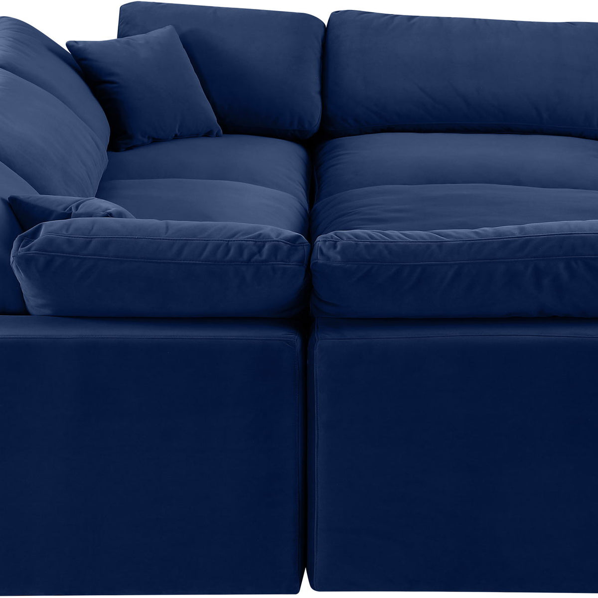 Comfy - 6 Piece Velvet Sectional