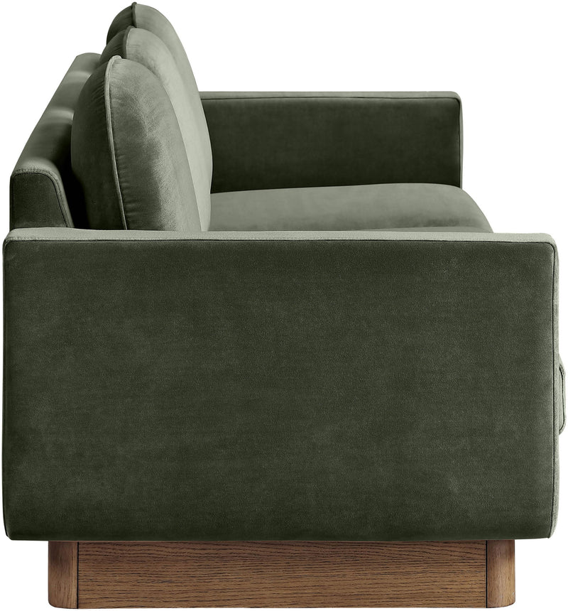 Diviento - Velvet Performance Fabric Upholstered Sofa