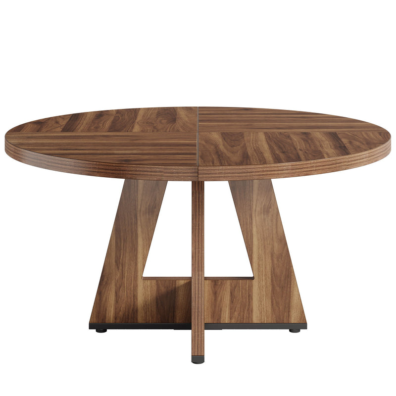 Round Dining Cross Base Kitchen Table