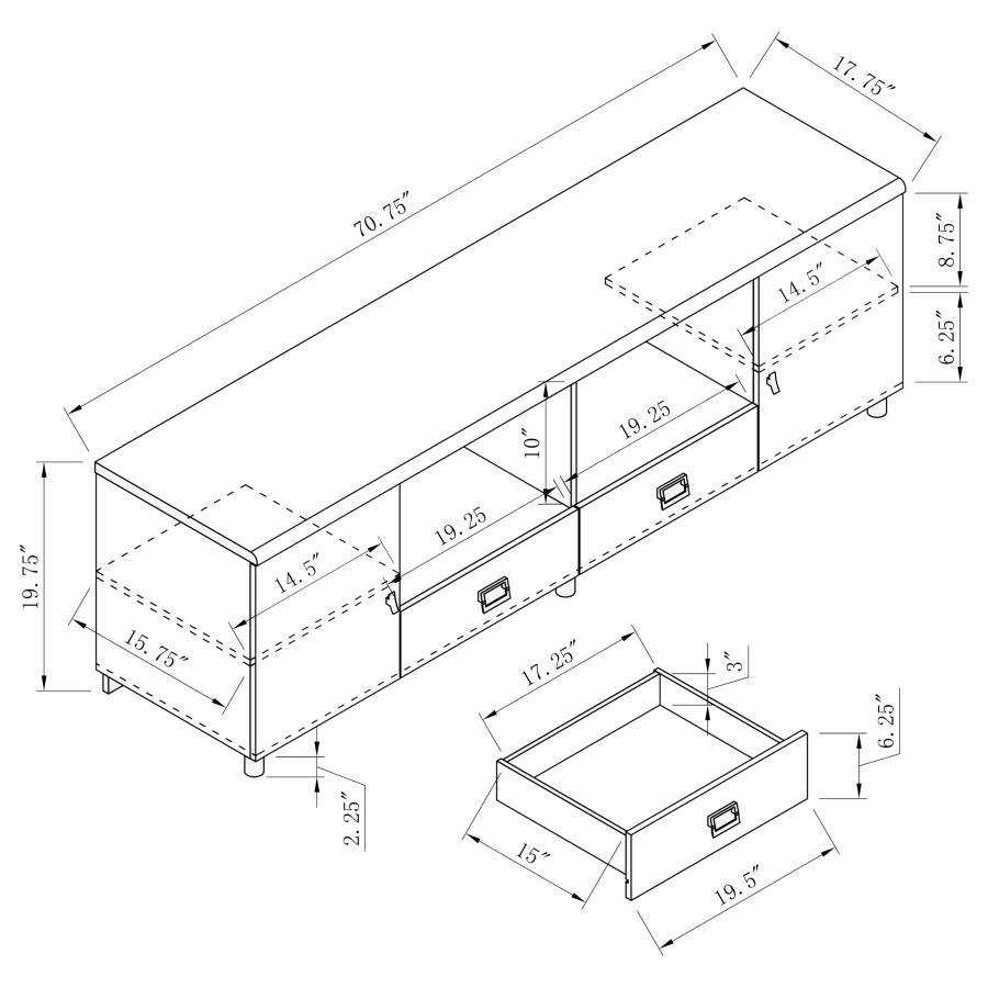 Burkett - Side Panel, Box 2 of 2 - White High Gloss