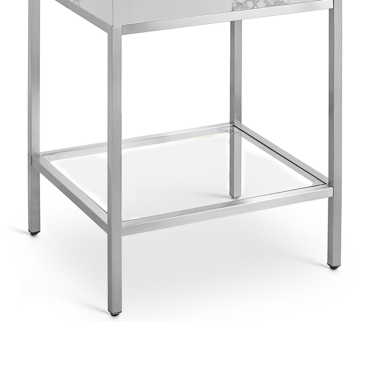 Marmo - Engineered Marble Bathroom Vanity With Chrome Base