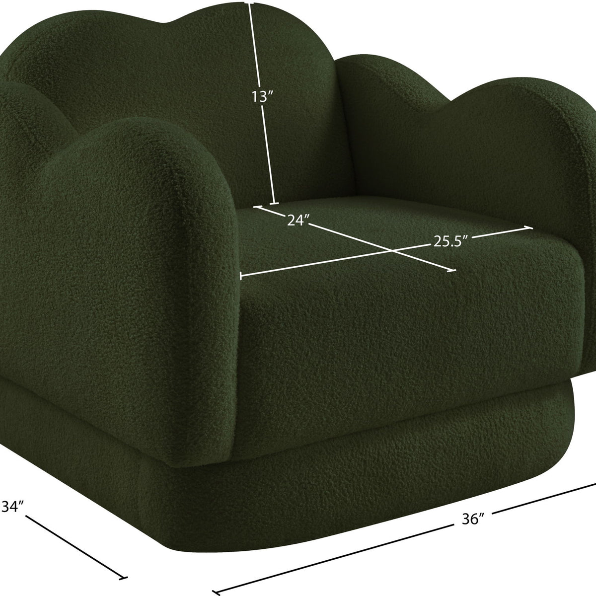 Bloom - Teddy Fabric Chair