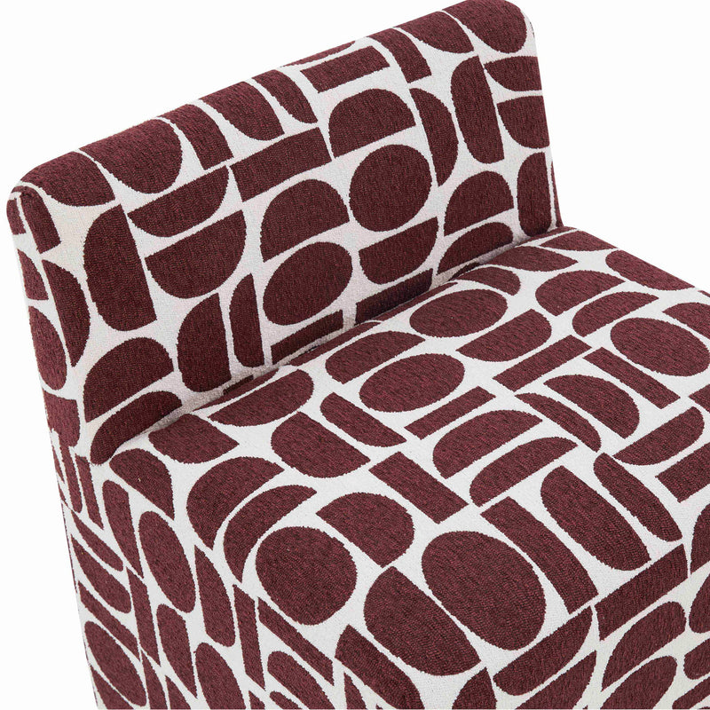 Pippa - Geometric Jacquard Weave Stool