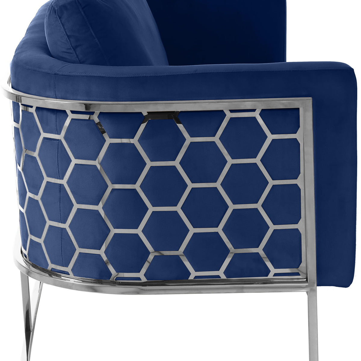 Casa - Loveseat with Chrome Legs